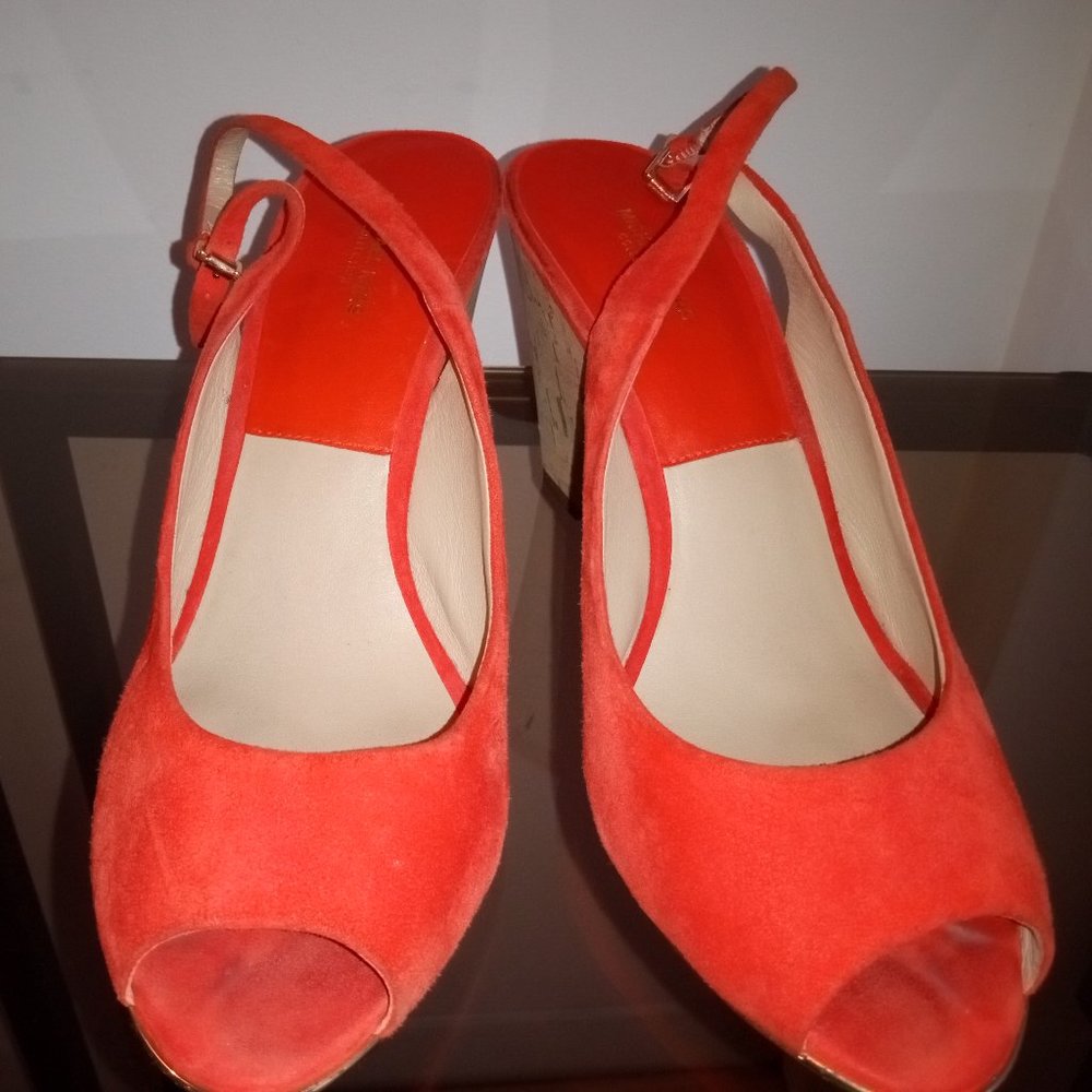 Michael Kors Suede & Leather Wedges